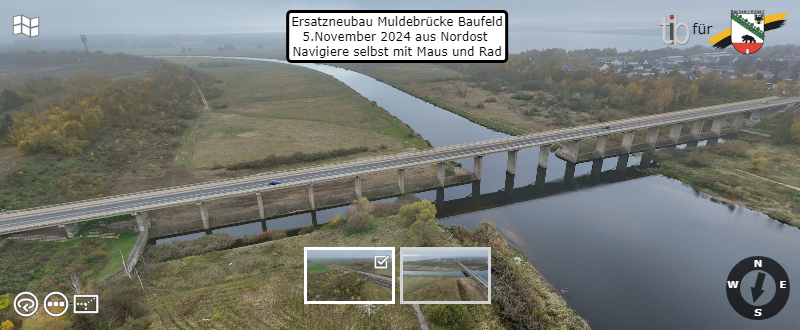 Erster Drohnenrundflug vom 05.11.2024 (Aufnahme vor dem ersten Spatenstich)