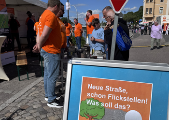 Blick auf die Vorführung zu Bohrkernen