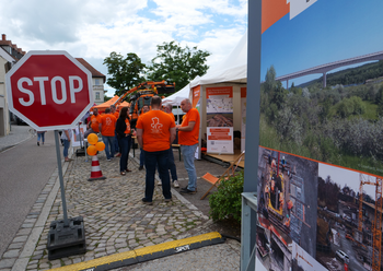 Blick auf den Stand der LSBB