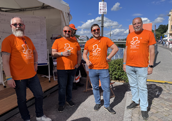 Personal am LSBB-Stand